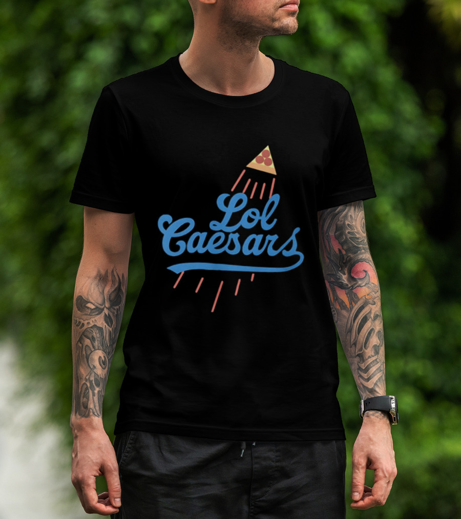 Lol Caesars Established 1969 Pizza 2 Sided T-Shirt