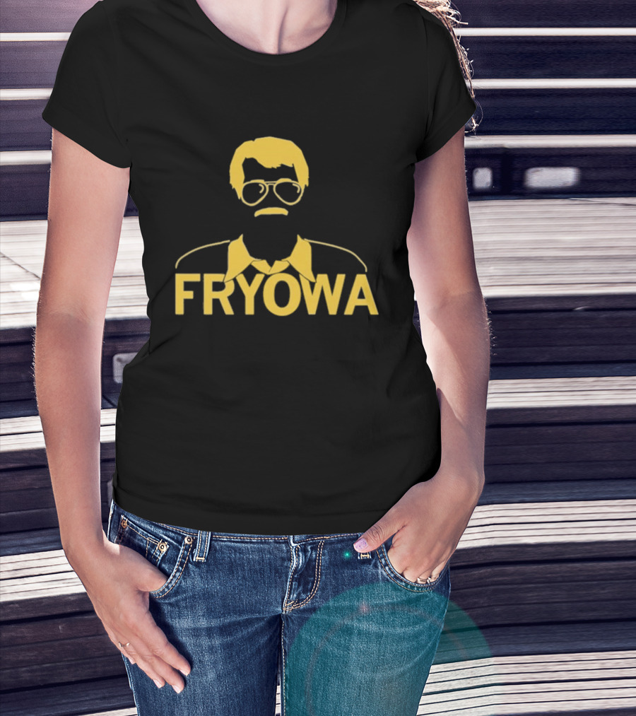 FRYOWA Yellow Mustache Glasses Black Snug Small T-Shirt