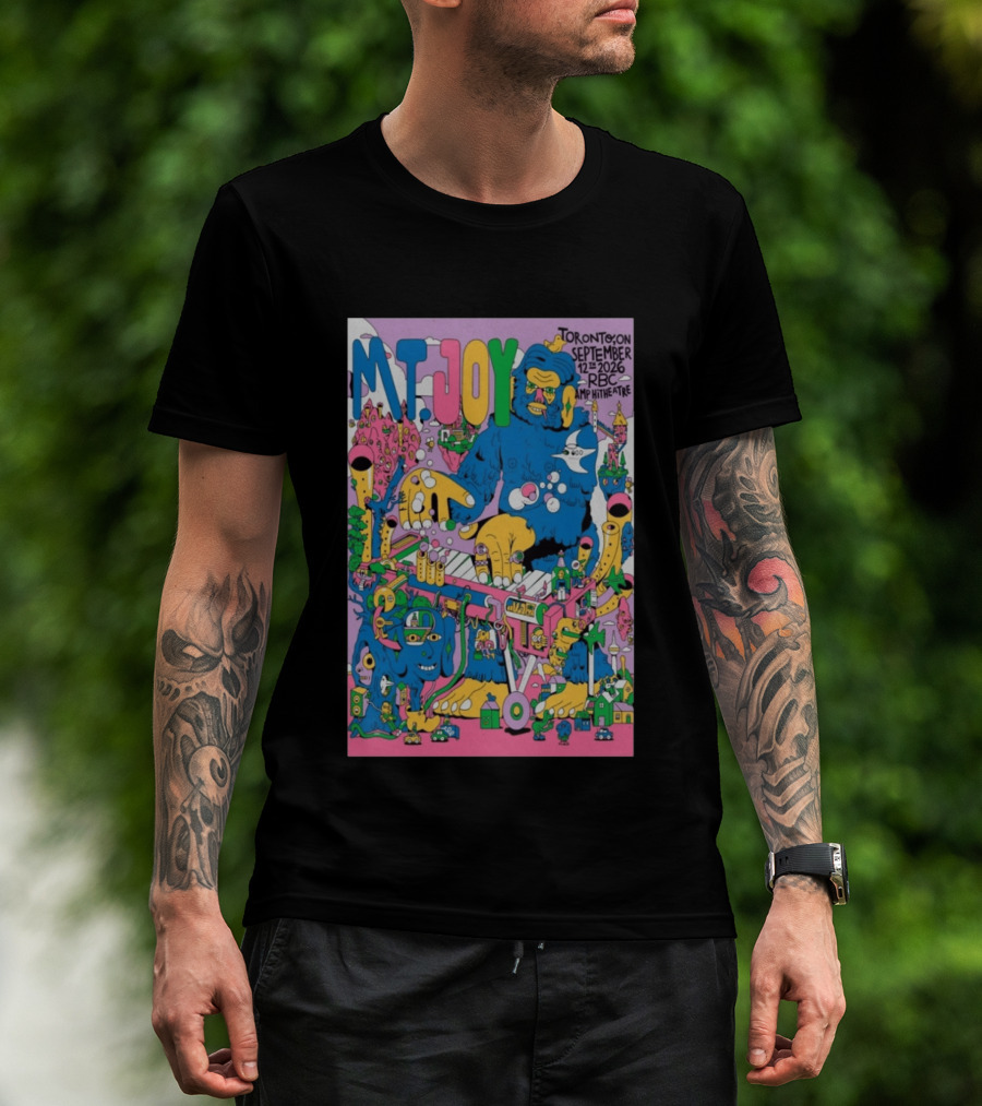 MT. Joy Toronto September 12 2026 RBC Amphitheatre Concert With Colorful Fantasy Creature T-Shirt
