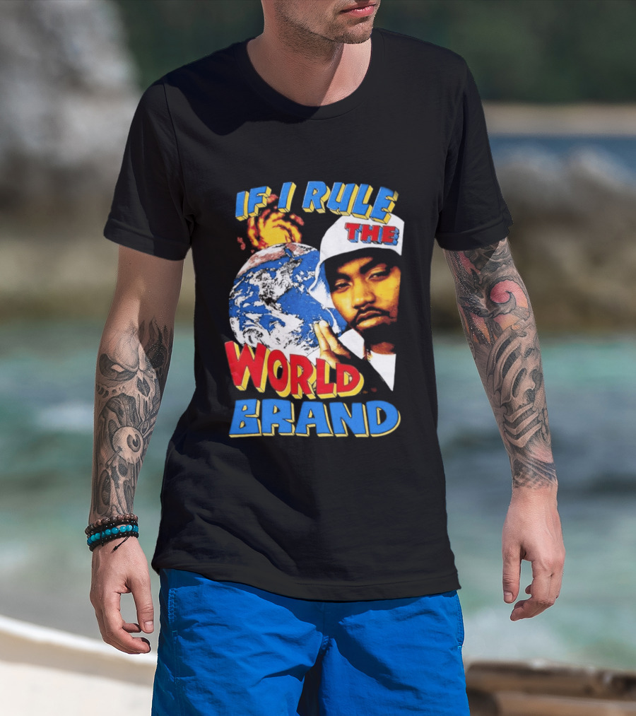 Nas If I Rule The World Hip Hop Earth Brand T-Shirt