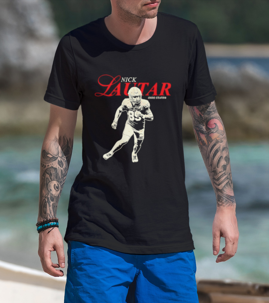 Nick Lautar Ohio State Buckeyes 89 NCAA T-Shirt