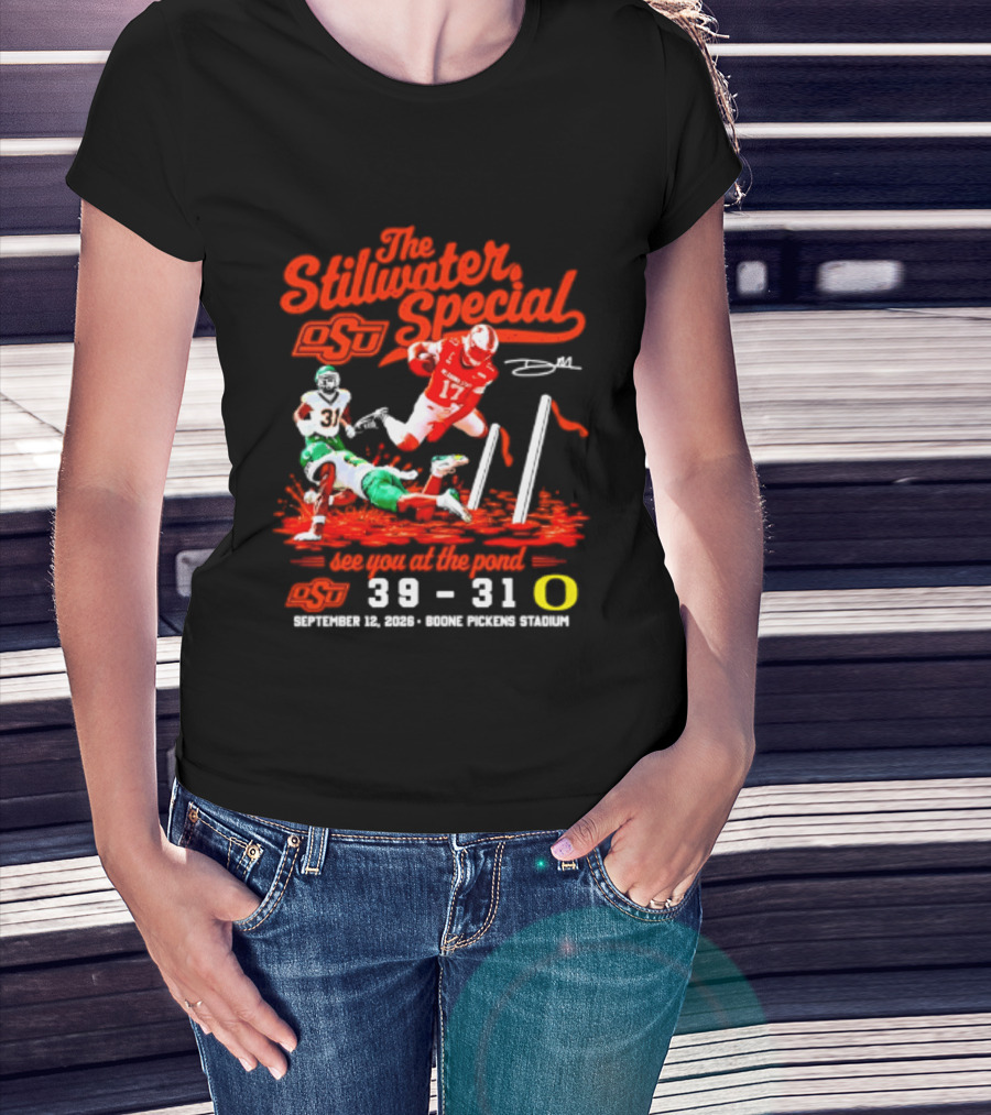 Oklahoma State Cowboys The Stillwater Special See You At The Pound 39 31 Oregon Football Victory September 11 2023 Boone Pickens Stadium T-Shirt