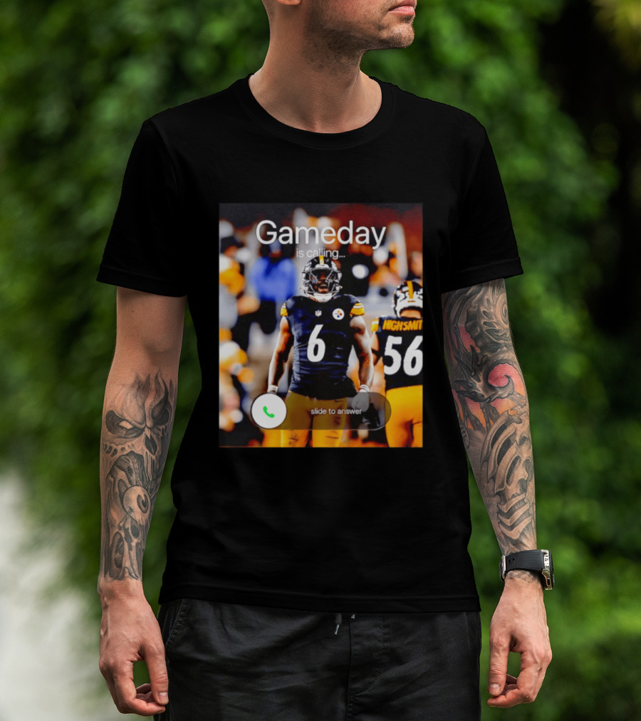 Gameday Is Calling Patrick Queen Pittsburgh Steelers Slide To Answer T-Shirt