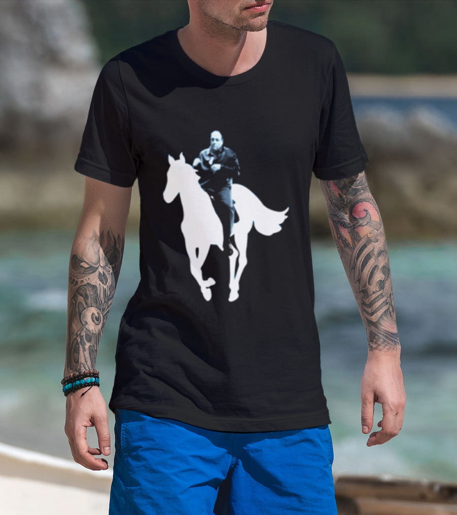 Rogue Co Pie O My Own Summer Millennial Sopranos Iconic Horse Scene T-Shirt