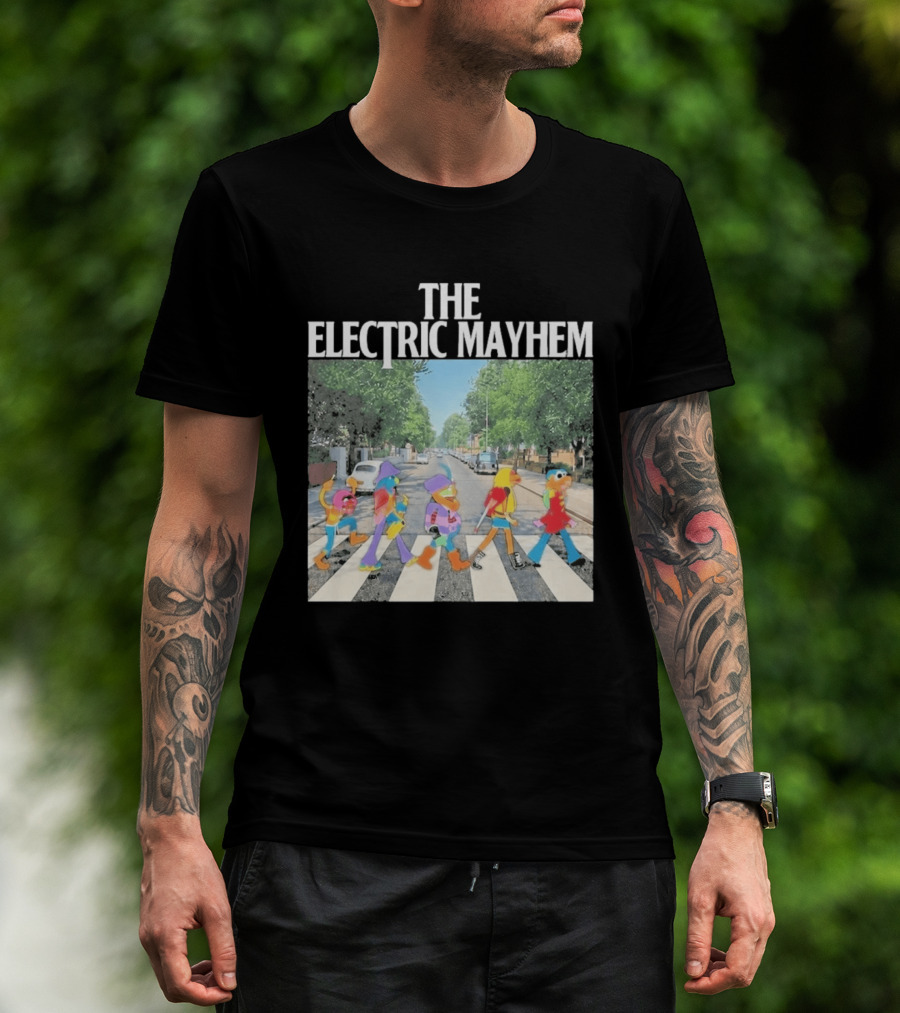 The Electric Mayhem Muppets Abbey Road Crossing Iconic Scene T-Shirt