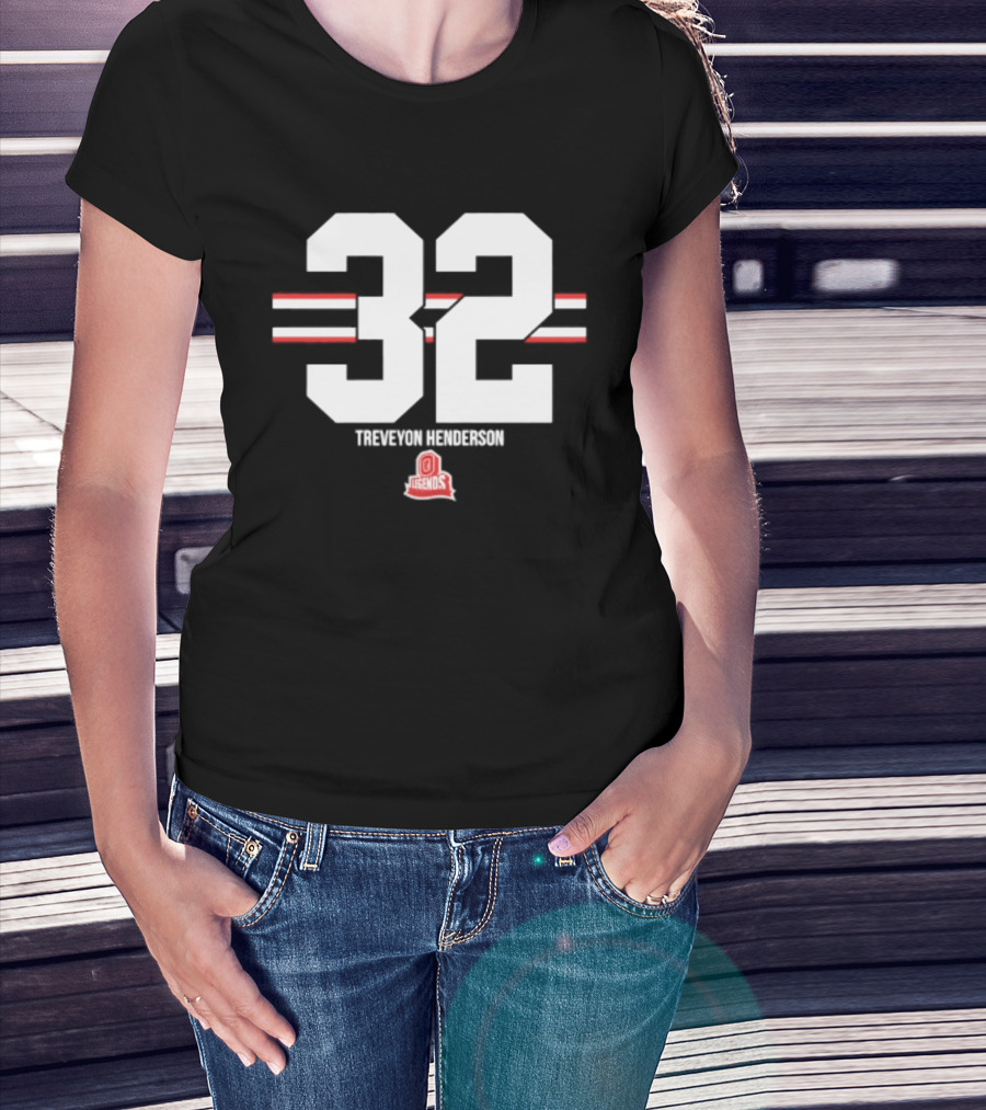 TreVeyon Henderson 32 Ohio State Buckeyes Legends T-Shirt
