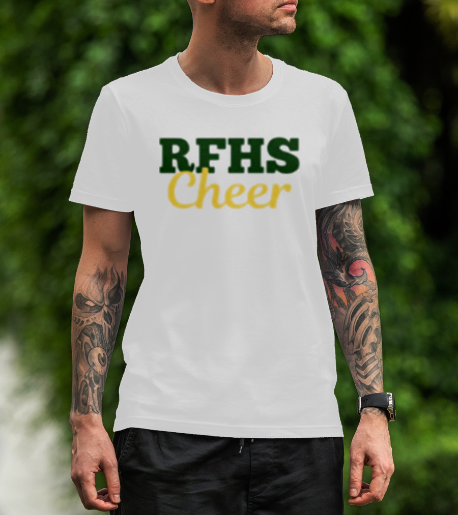 RFHS Cheer Roster Small Front White RF Store T-Shirt