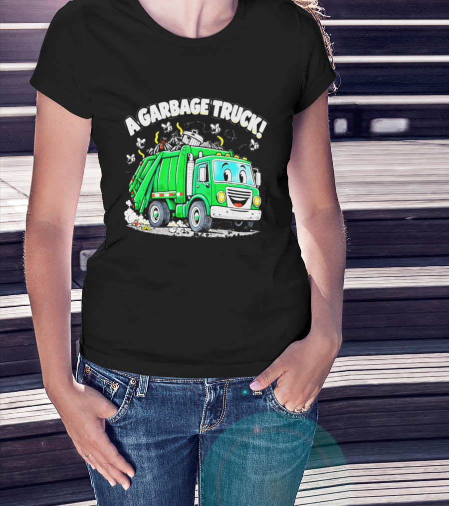 A Garbage Truck Cartoon Animation Fun T-Shirt