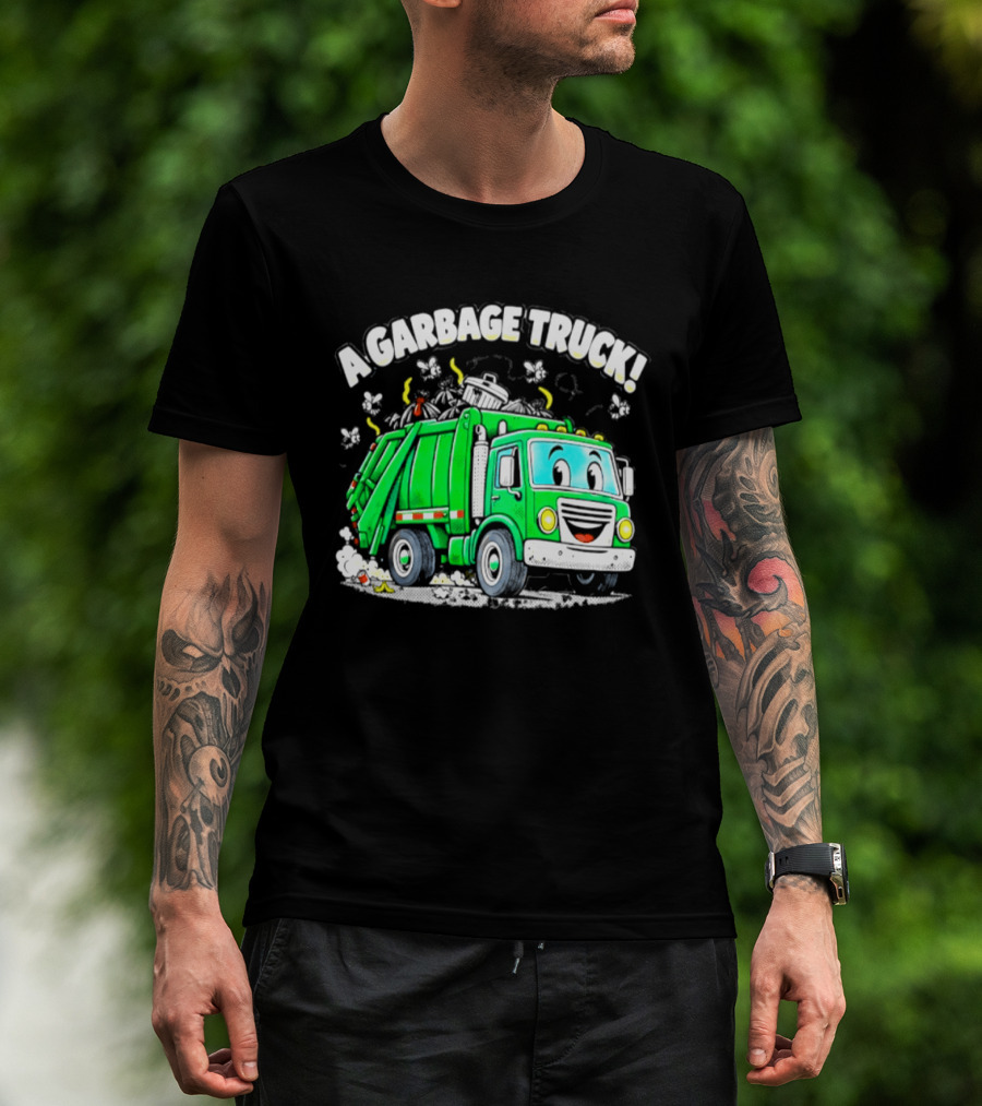 A Garbage Truck Cartoon Animation Fun T-Shirt