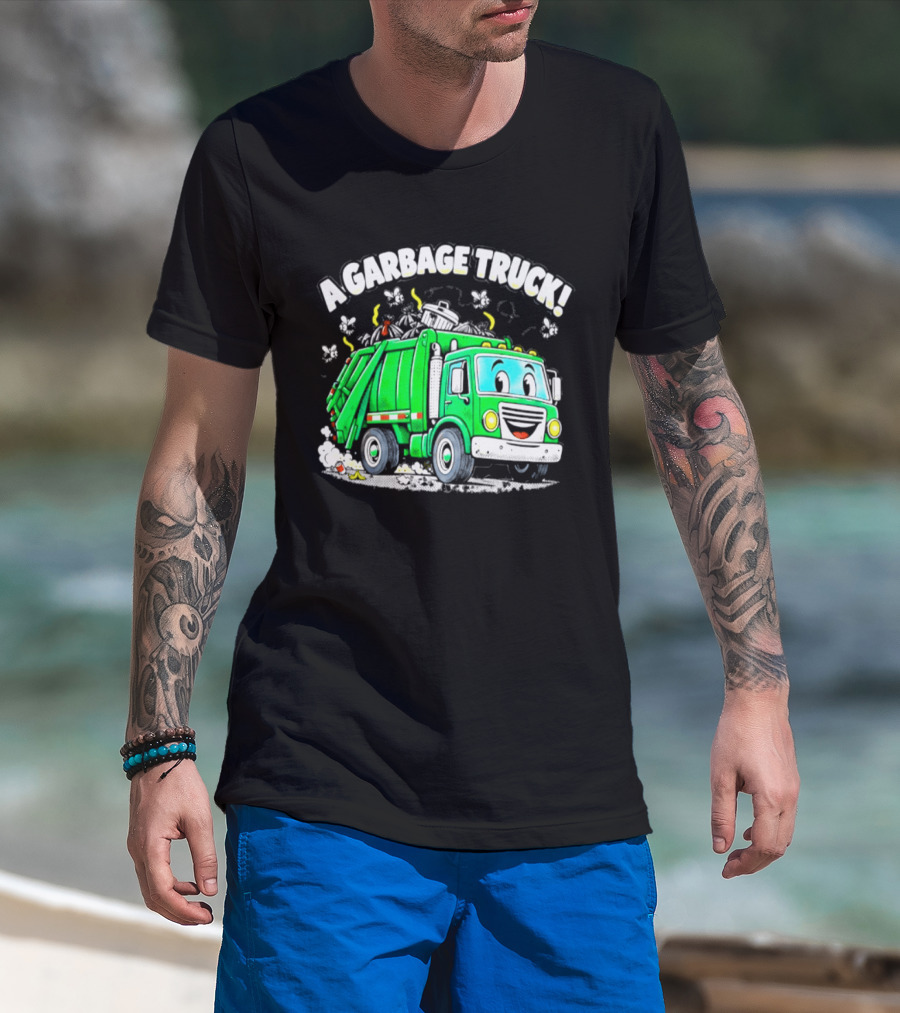 A Garbage Truck Cartoon Animation Fun T-Shirt