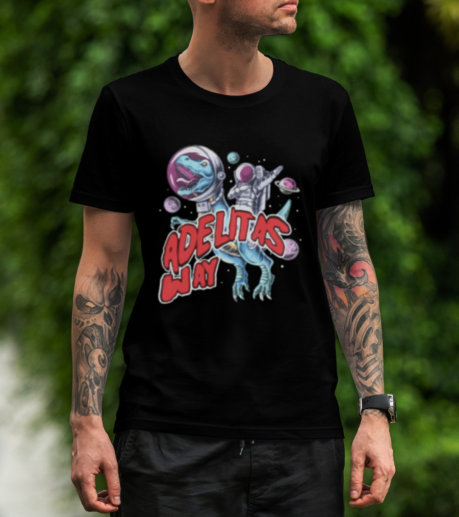 Adelitas Way Space Dinosaur Astronaut Rex T-Shirt