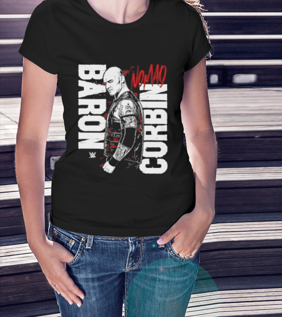 Baron Corbin WWE Nomad Vertical Name Wrestling Superstar T-Shirt