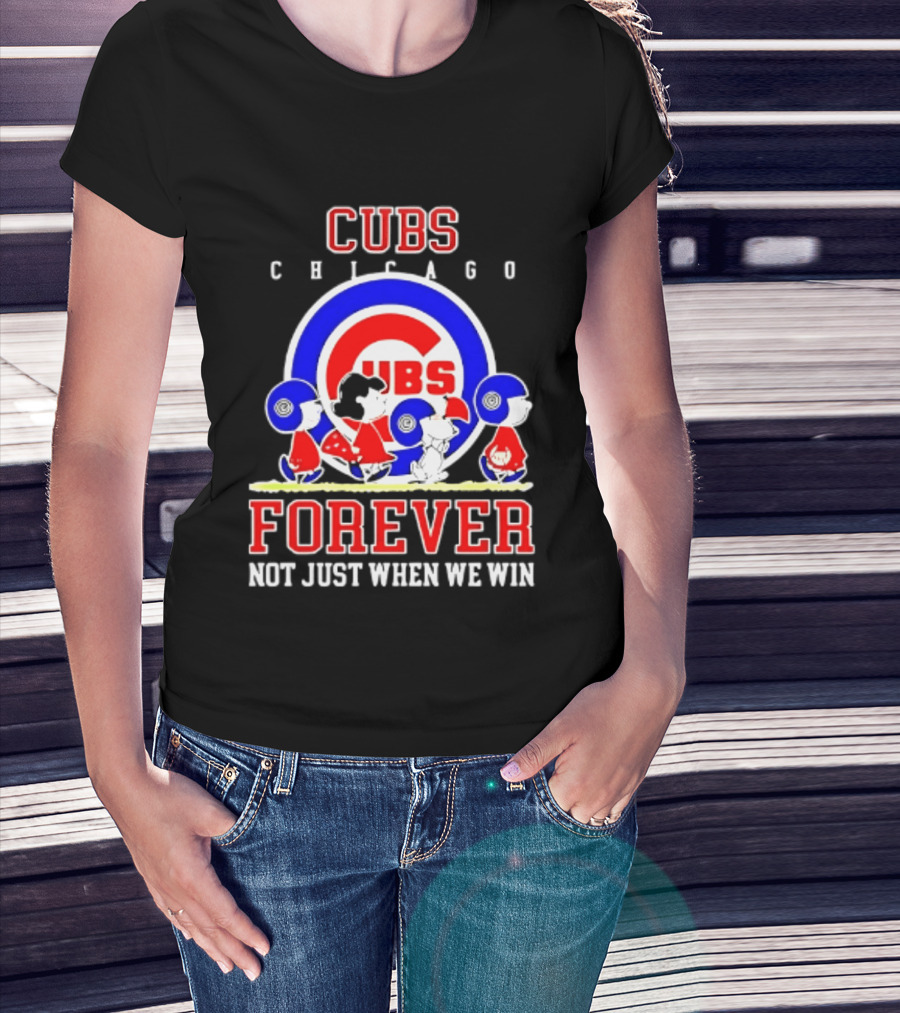 Chicago Cubs Peanuts Abbey Road Forever Not Just When We Win T-Shirt