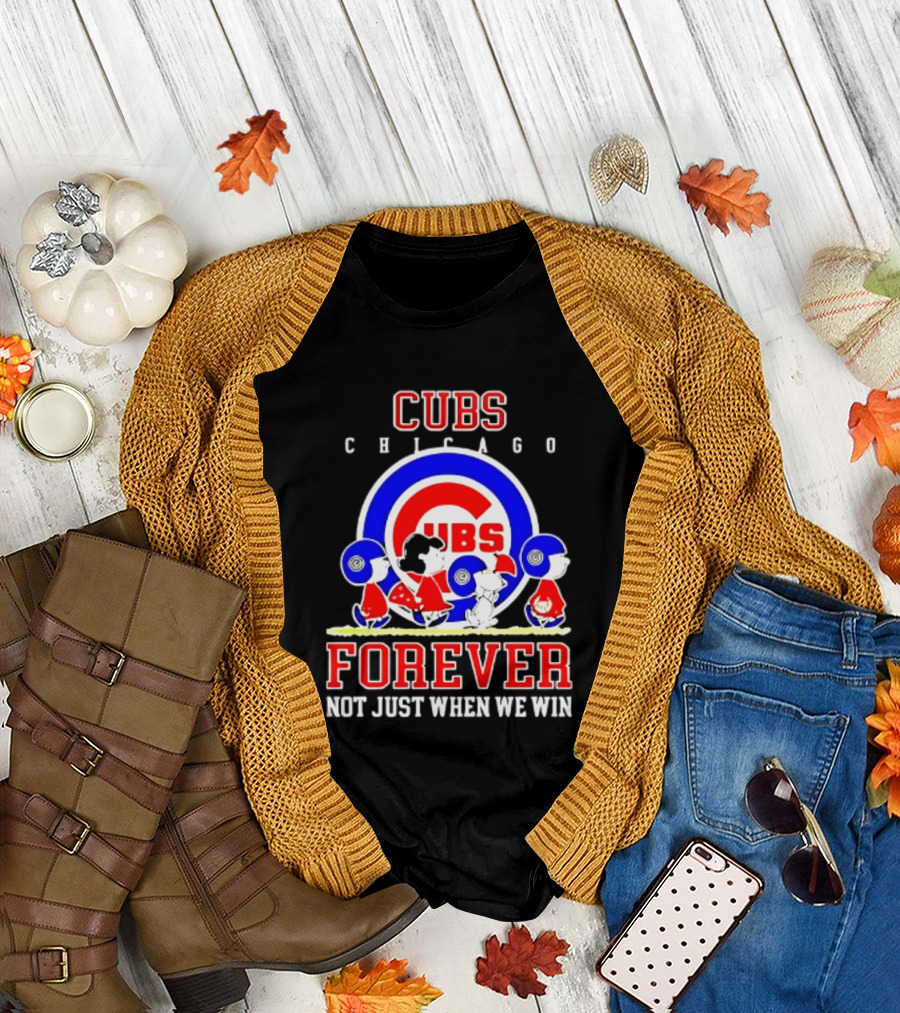 Chicago Cubs Peanuts Abbey Road Forever Not Just When We Win T-Shirt