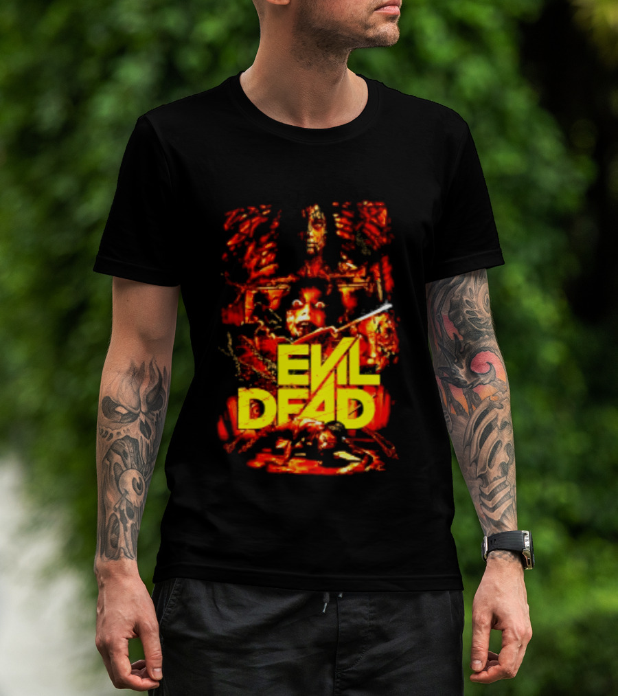 Evil Dead Classic Horror Movie Sam Raimi Iconic Cult T-Shirt