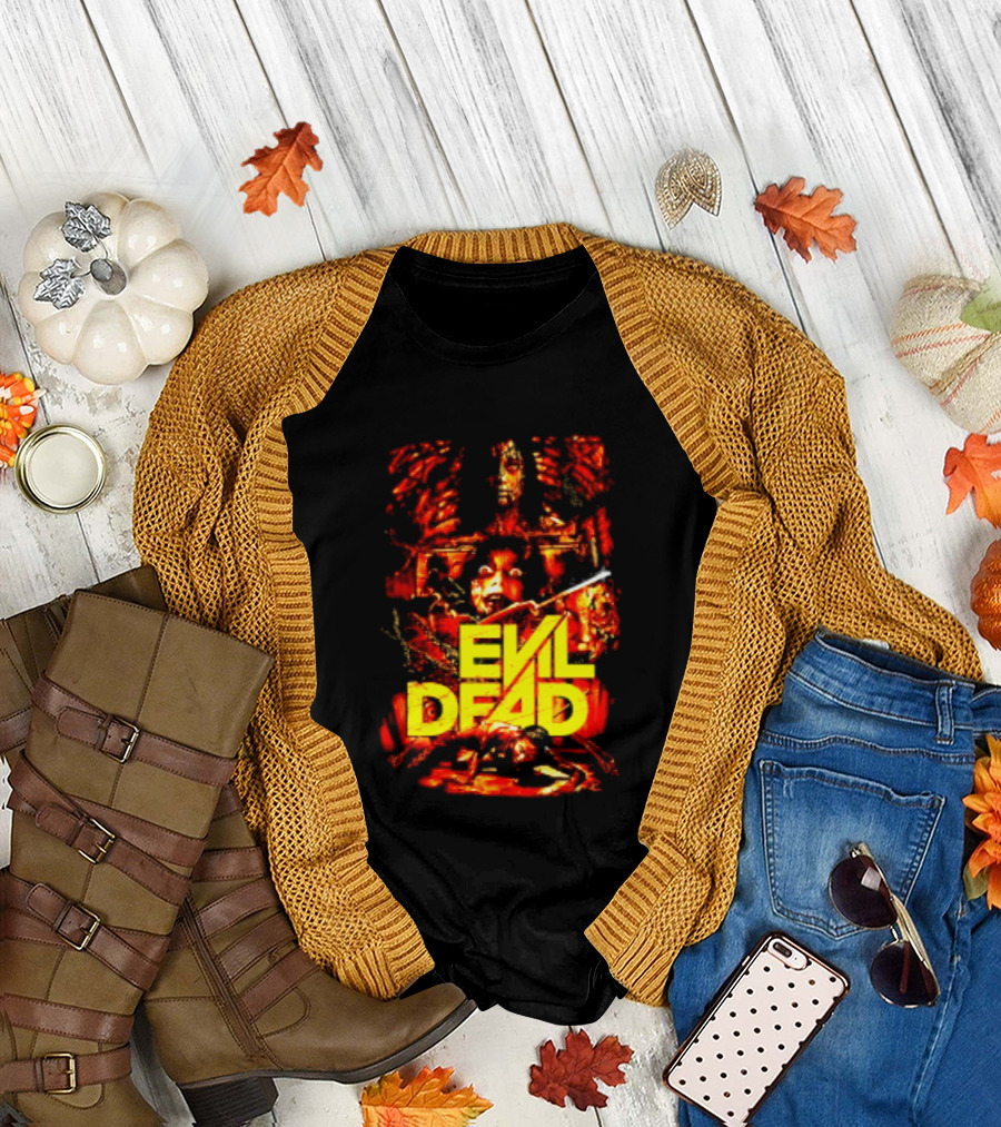 Evil Dead Classic Horror Movie Sam Raimi Iconic Cult T-Shirt