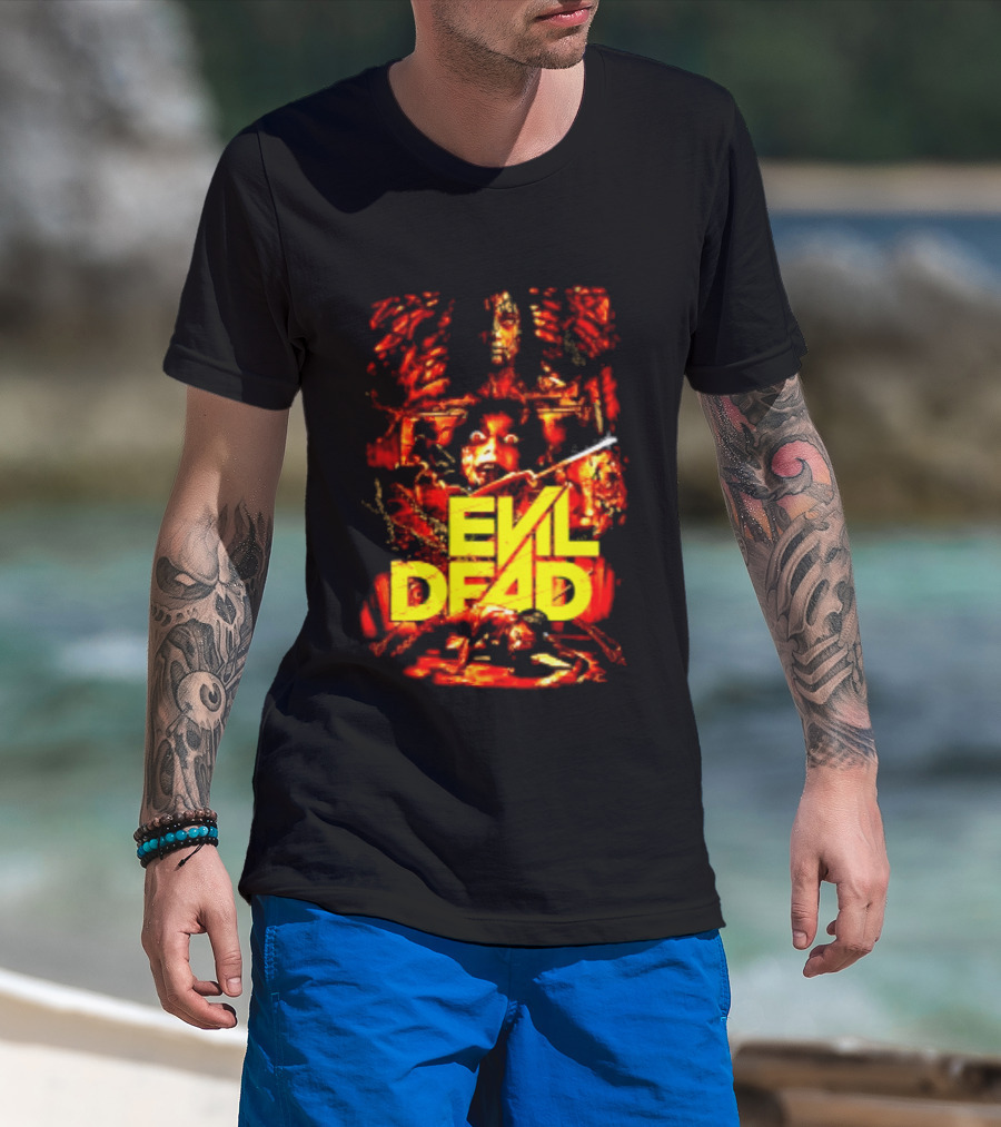 Evil Dead Classic Horror Movie Sam Raimi Iconic Cult T-Shirt