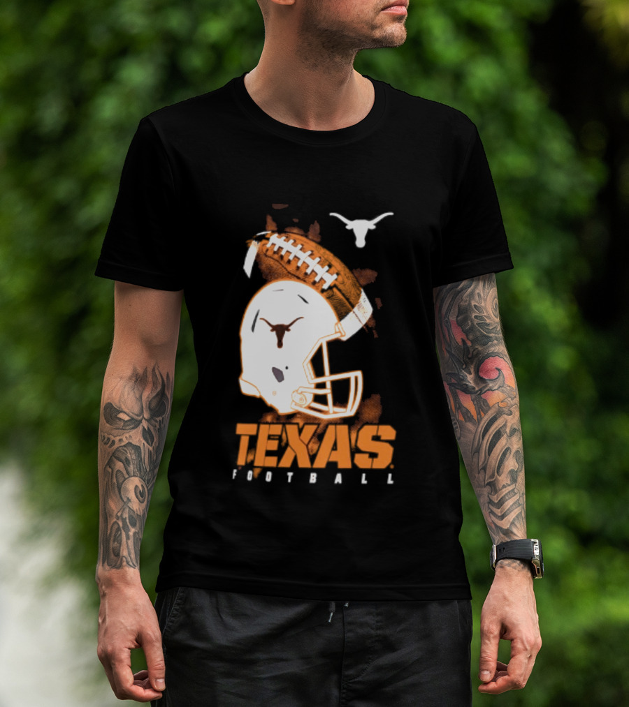 Texas Longhorns Football Helmet Glory NCAA Highlights T-Shirt