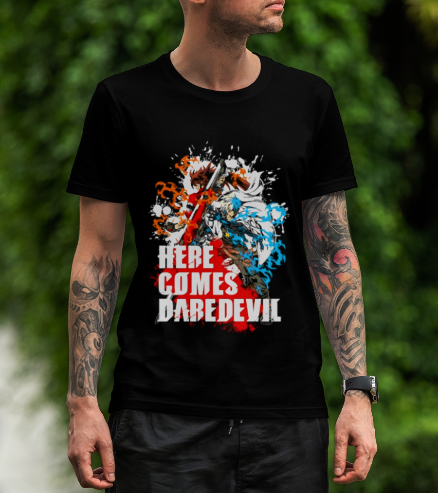 Here Comes Daredevil Guilty Sol Badguy Vibrant Splash T-Shirt