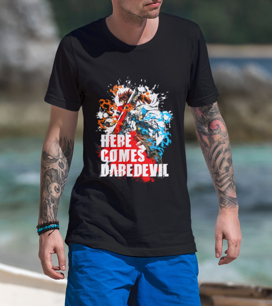 Here Comes Daredevil Guilty Sol Badguy Vibrant Splash T-Shirt