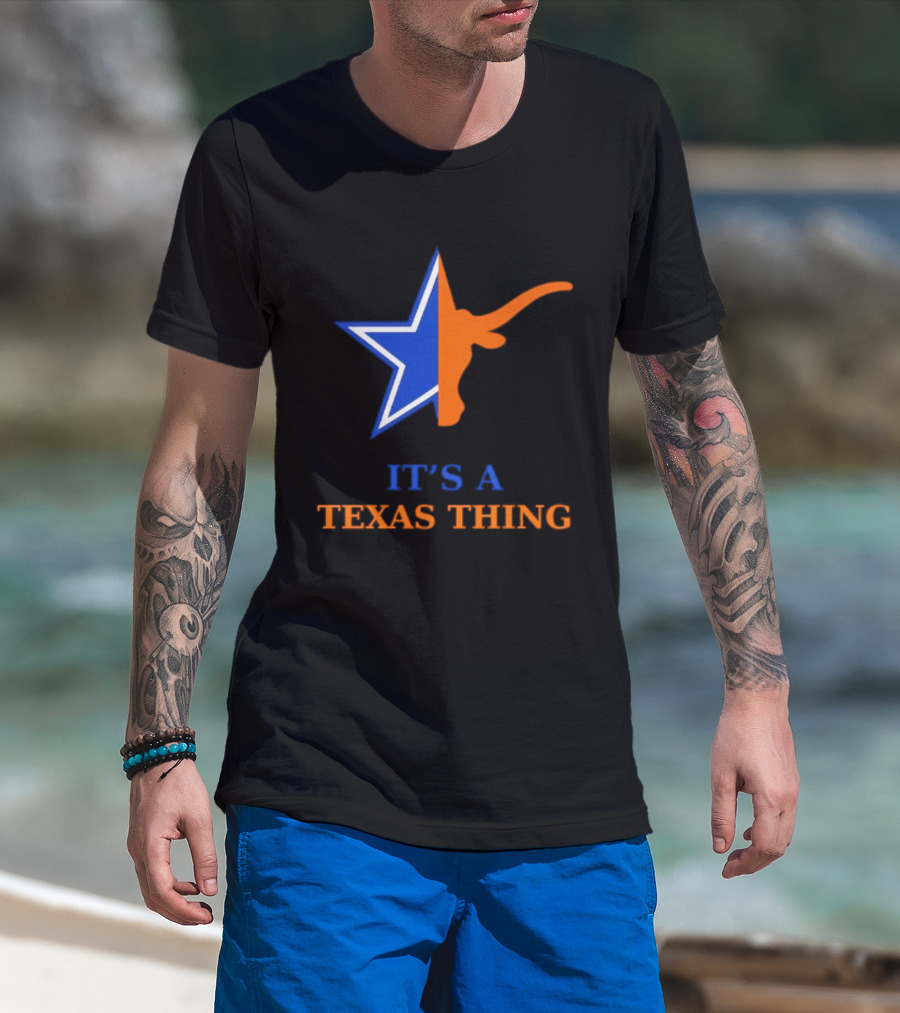 It's A Texas Thing Dallas Cowboys Longhorns Fusion T-Shirt