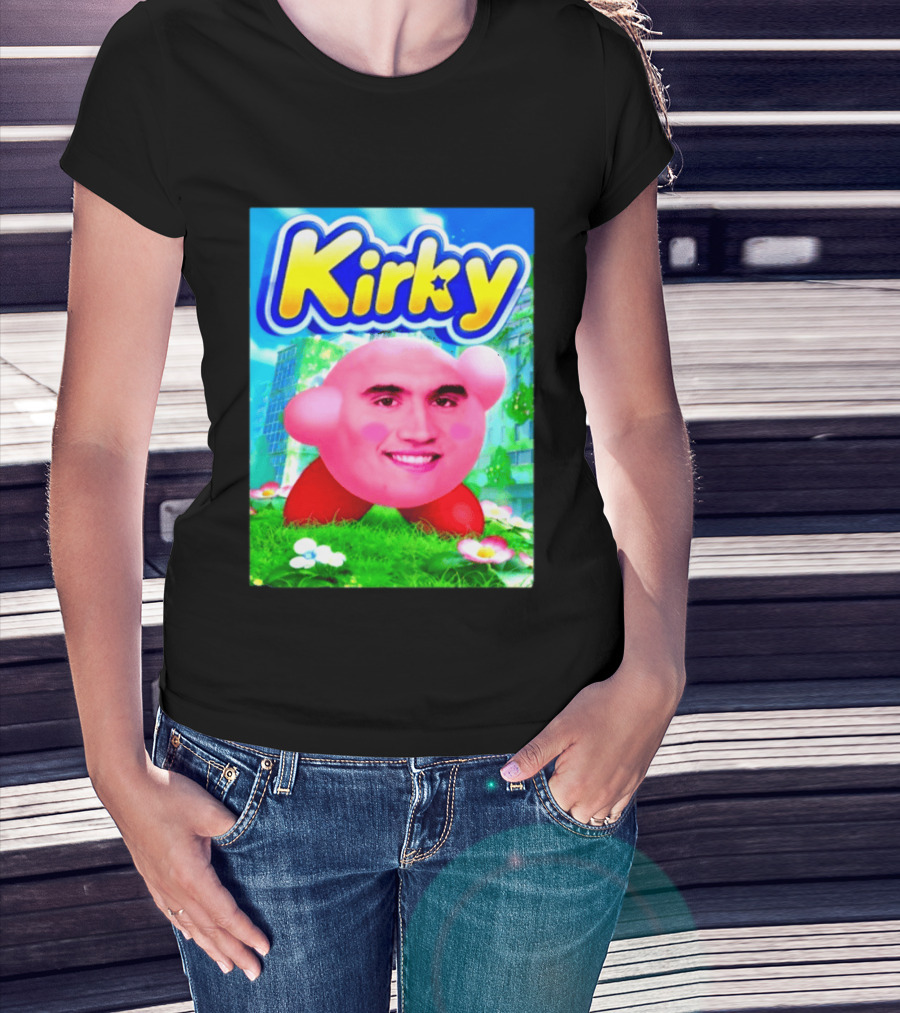 Kirky Charlie Kirk Kirby Meme T-Shirt