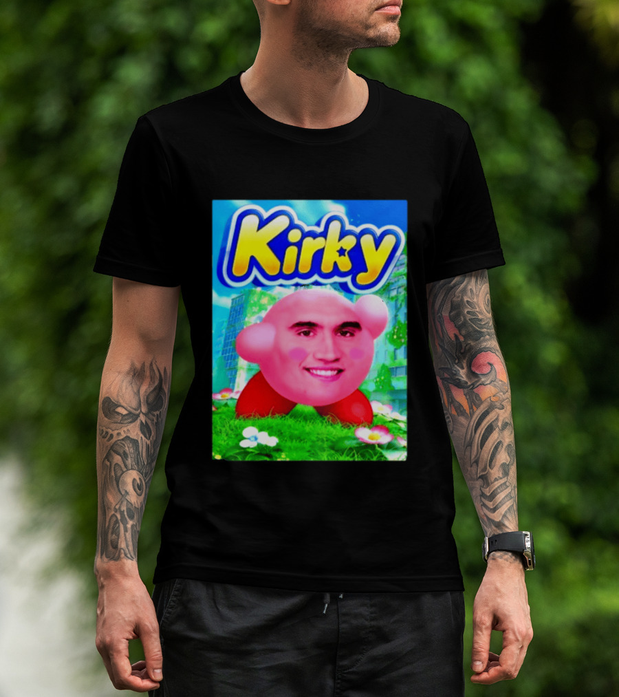 Kirky Charlie Kirk Kirby Meme T-Shirt