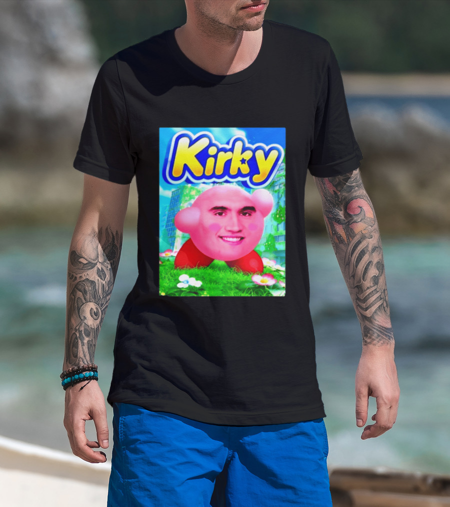Kirky Charlie Kirk Kirby Meme T-Shirt
