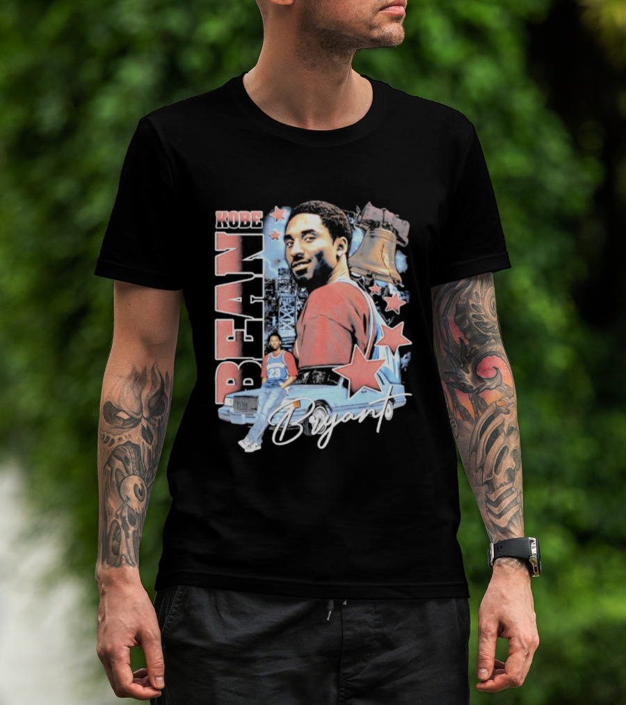 Kobe Bean Bryant Philadelphia Liberty Bell Vintage Style 23 Jersey Retro 76ers T-Shirt