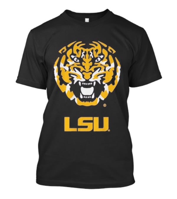 LSU Tigers Fierce Tiger Head T-Shirt