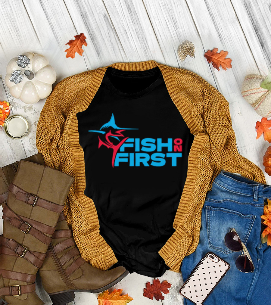 Miami Marlins Fish On First T-Shirt