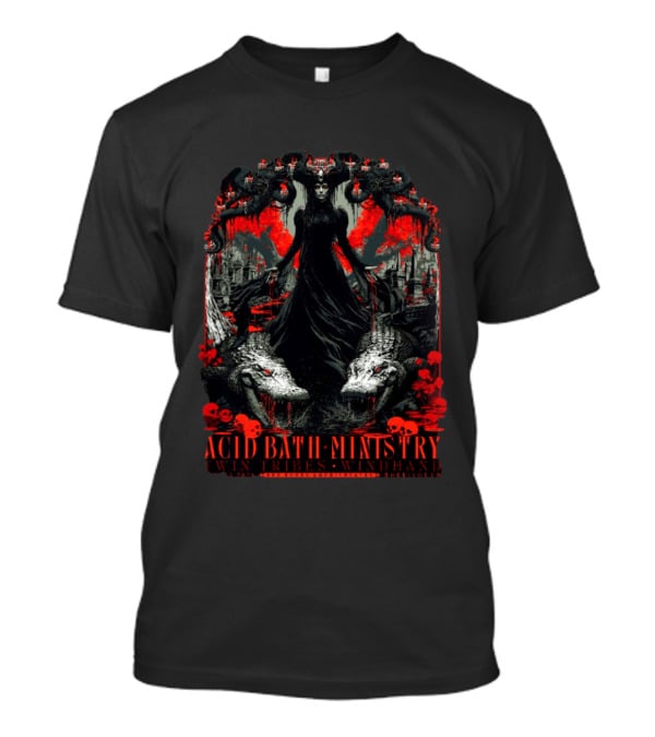 Acid Bath Ministry Twin Tribes Windhand Red Rocks Amphitheatre Event Morrison CO September 15 2026 T-Shirt