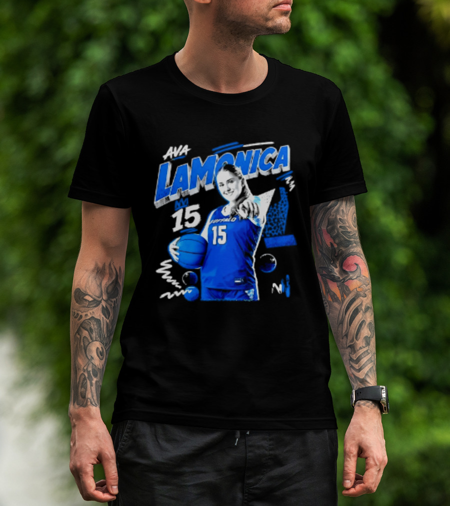 Ava LaMonica 15 Buffalo Bulls NCAA Women's Basketball Player Jersey Number T-Shirt