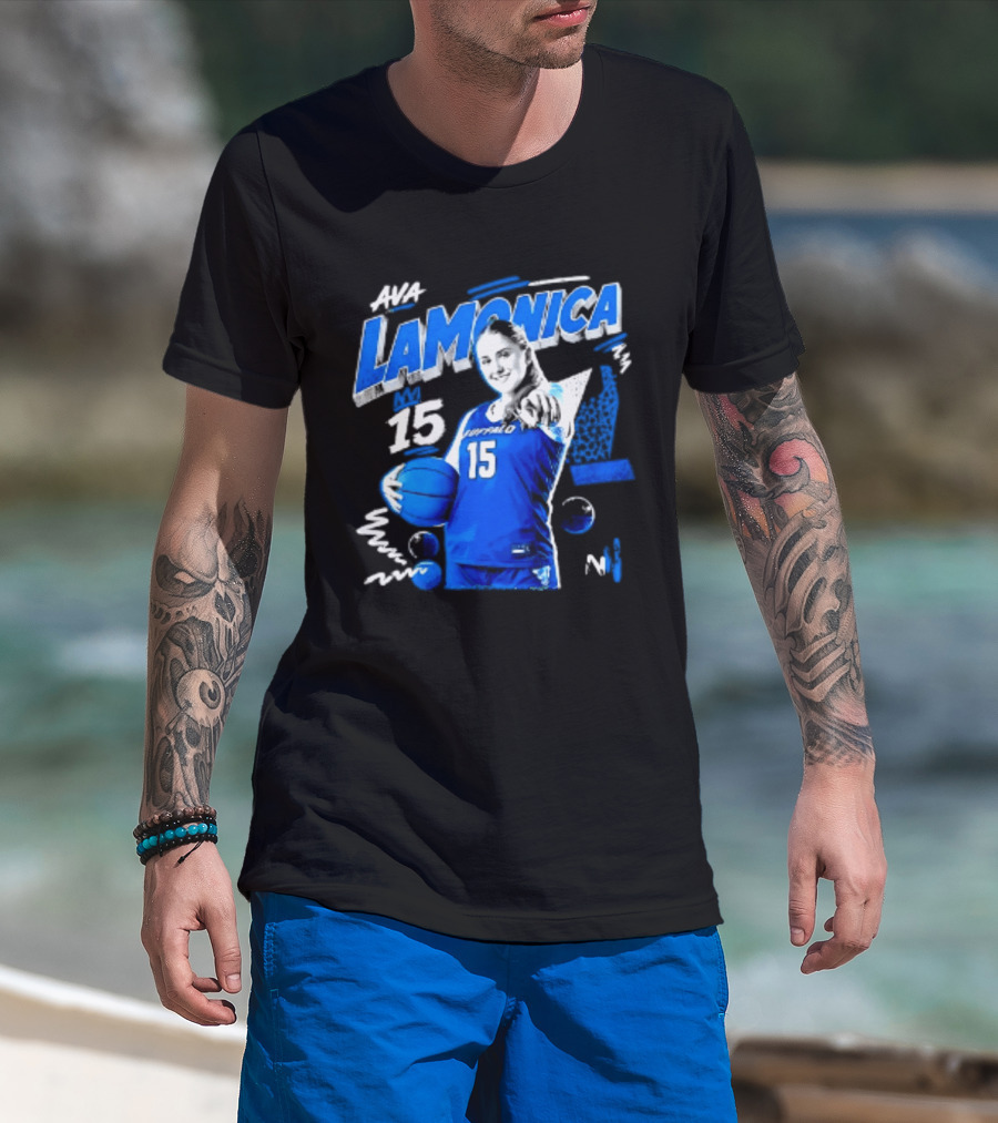 Ava LaMonica 15 Buffalo Bulls NCAA Women's Basketball Player Jersey Number T-Shirt