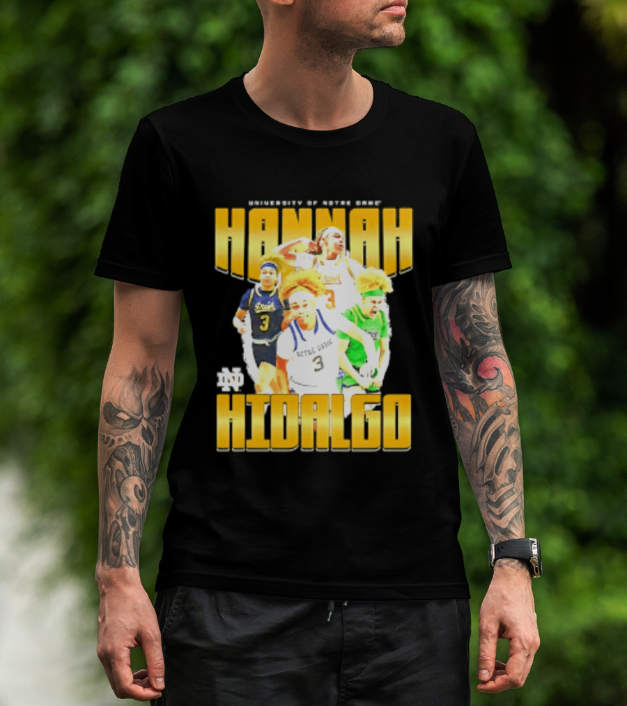 University Of Notre Dame Hannah Hidalgo Ncaa Women's Basketball T-Shirt
