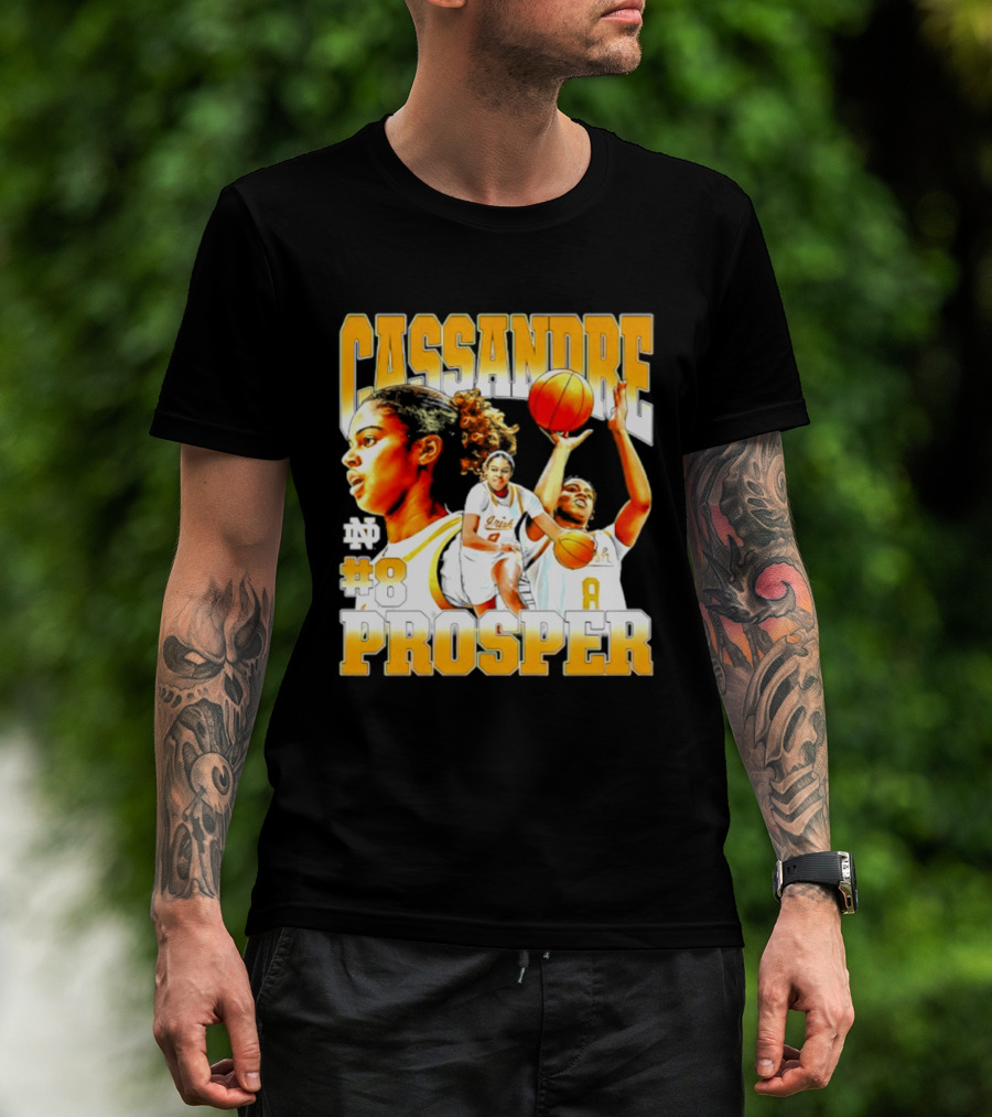 Cassandre Prosper 0 Notre Dame Women's Basketball 8 NCAA Player T-Shirt
