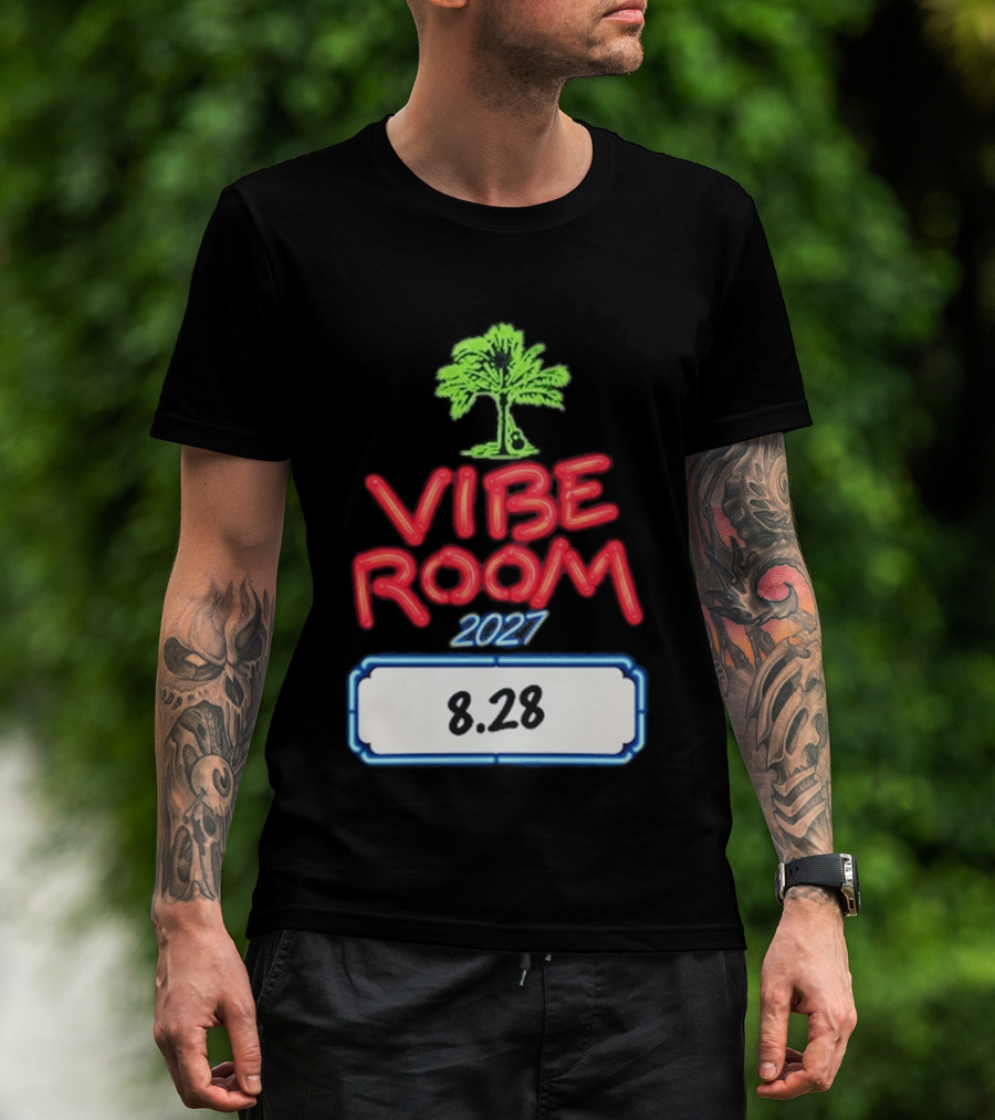 Kenny Chesney Vibe Room 8 28 2027 Tour Date Palm Tree T-Shirt
