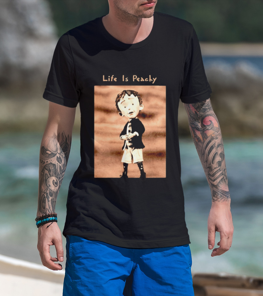 Life Is Peachy Korn Nu Metal Character Jonathan Davis T-Shirt