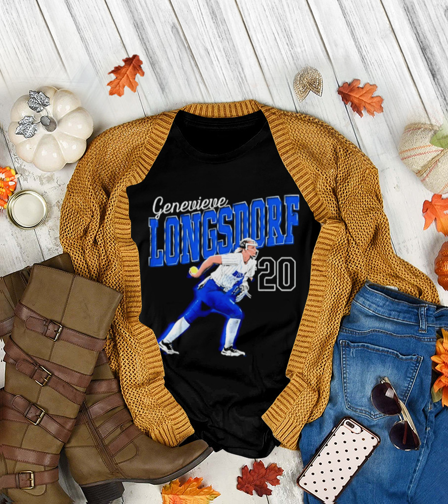 Genevieve Longsdorf 20 Buffalo Bulls NCAA Softball Player T-Shirt