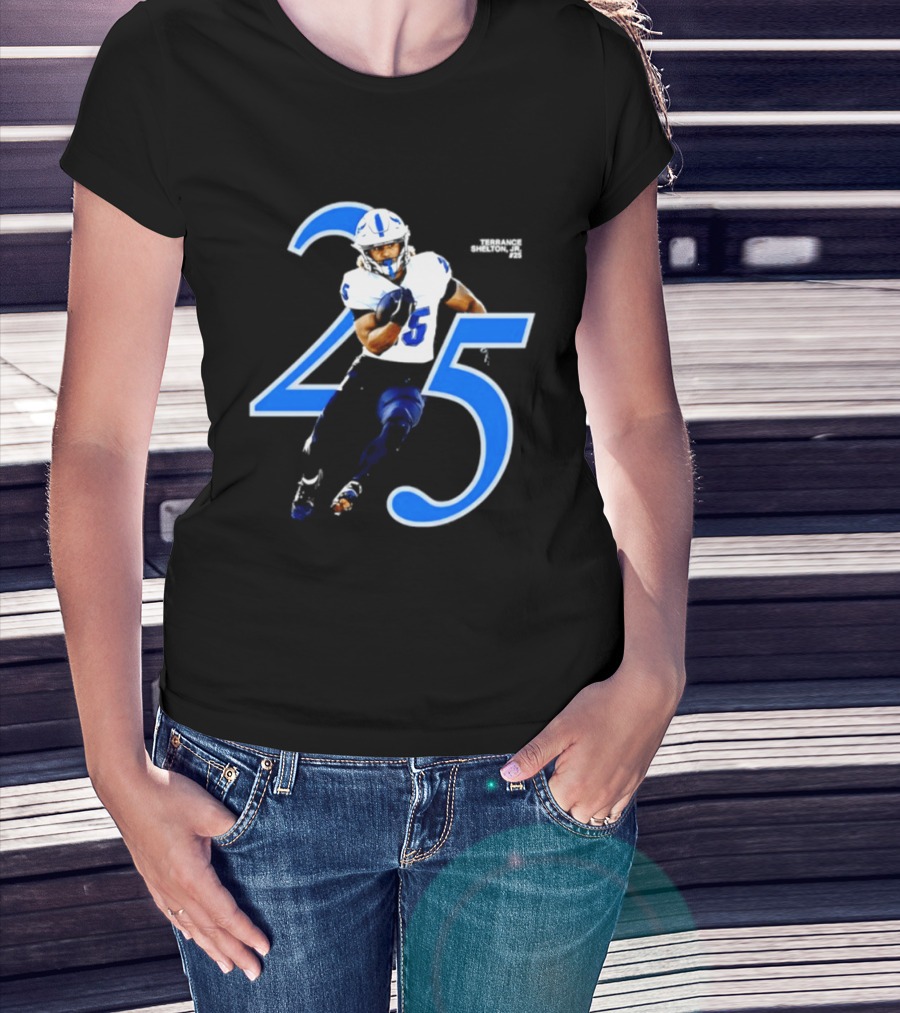Terrance Shelton Jr 25 Buffalo Bulls NCAA Football Player Jersey Number T-Shirt
