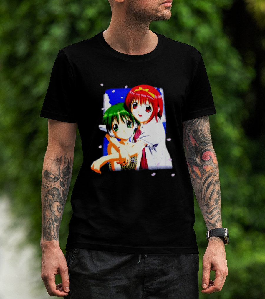 Aquaplus Hike Softgarage Chillweeb Anime Girls Cherry Blossom Hugging Scene T-Shirt