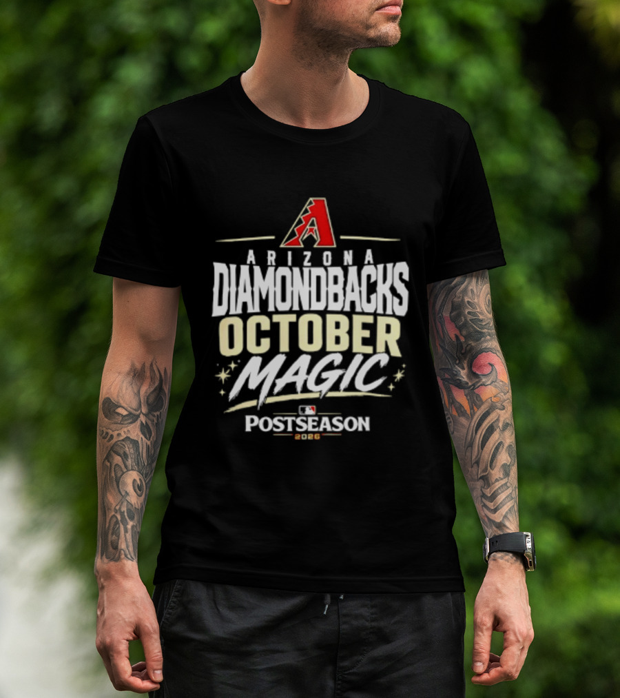 Arizona Diamondbacks October Magic 2026 MLB Postseason Celebration T-Shirt