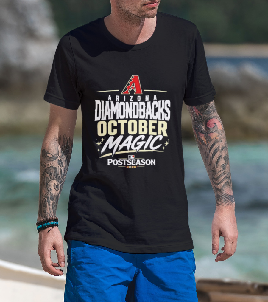 Arizona Diamondbacks October Magic 2026 MLB Postseason Celebration T-Shirt