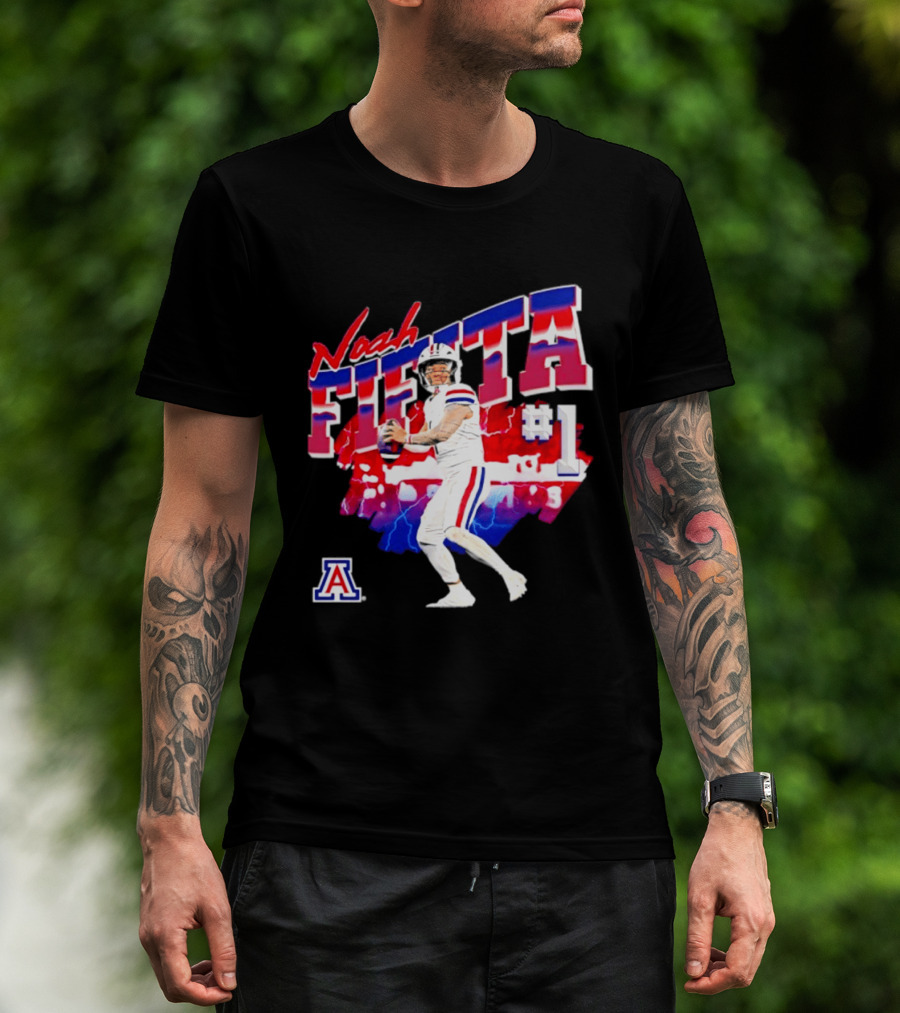 Noah Fifita Arizona Wildcats Number 1 Football Player T-Shirt