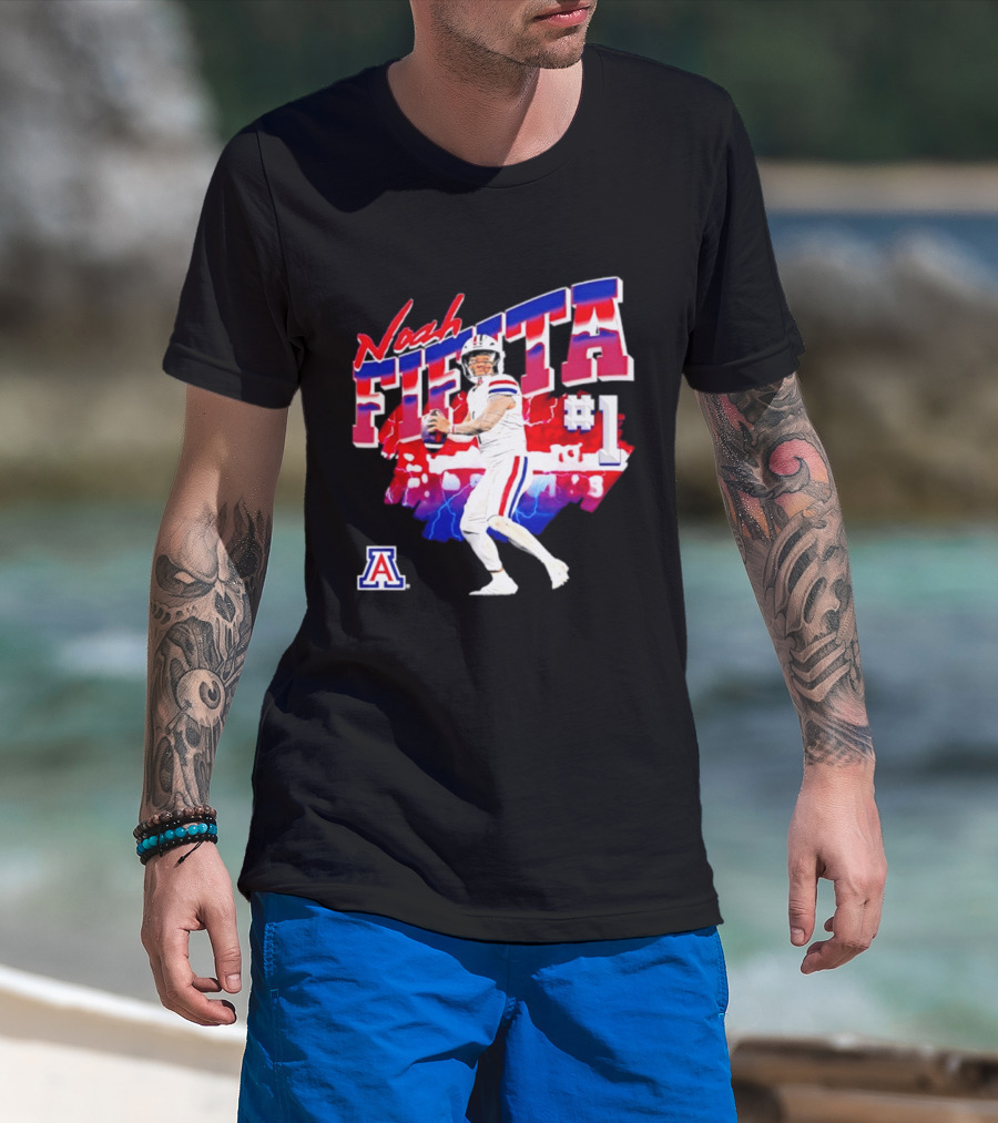 Noah Fifita Arizona Wildcats Number 1 Football Player T-Shirt