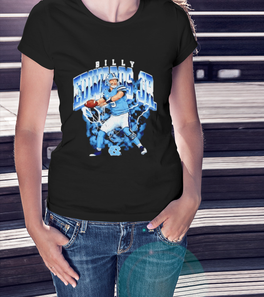 Billy Edwards Jr 9 North Carolina Tar Heels NCAA Football Player T-Shirt