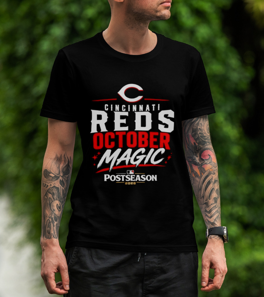 Cincinnati Reds October Magic 2026 MLB Postseason T-Shirt