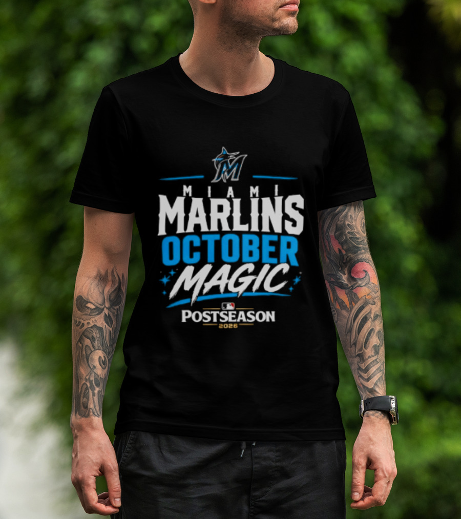 Miami Marlins October Magic 2026 MLB Postseason Celebration T-Shirt