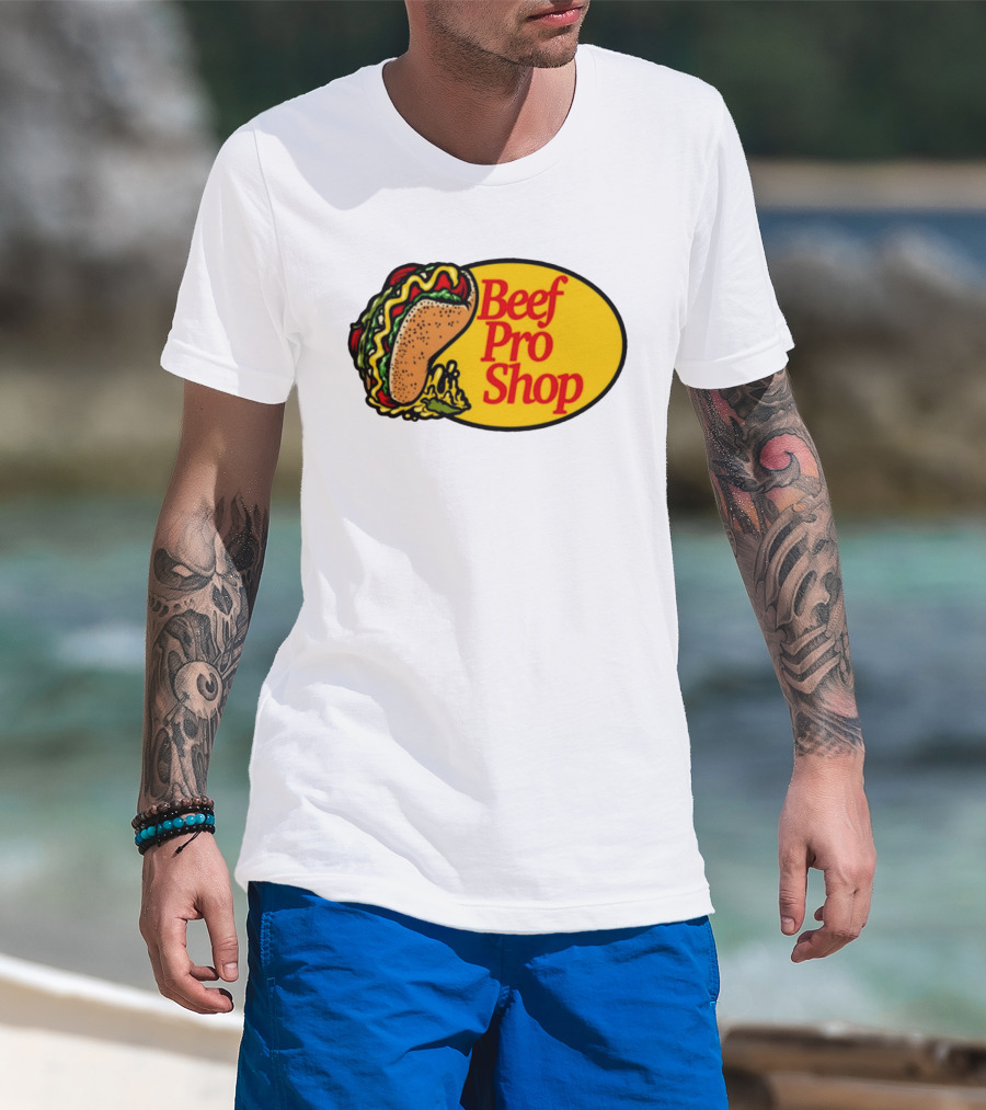 Beef Pro Shop Taco Patch T-Shirt