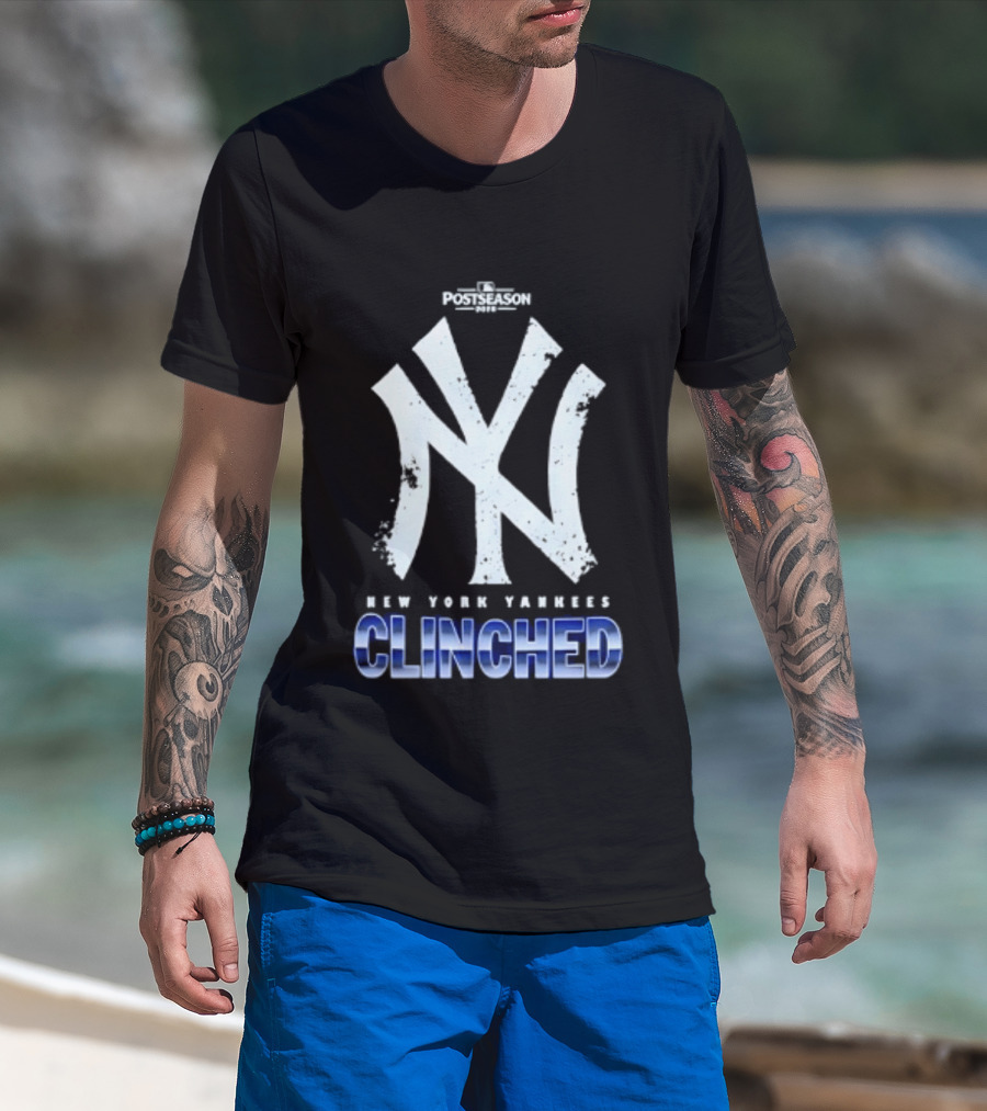New York Yankees Clinched 2026 MLB Postseason Celebration T-Shirt